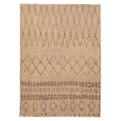ECARPETGALLERY Flat-Weave Ankara FW Taupe Wool Tapestry Kilim - 4'8 x 6'9