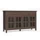 preview thumbnail 14 of 40, WYNDENHALL Stratford 60" Wide Solid Wood Transitional Large 4 Door Sideboard Buffet -  17"d x 60"w x 34"h