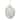 3.75" White Frosted Pine Cone Glass Christmas Ornament