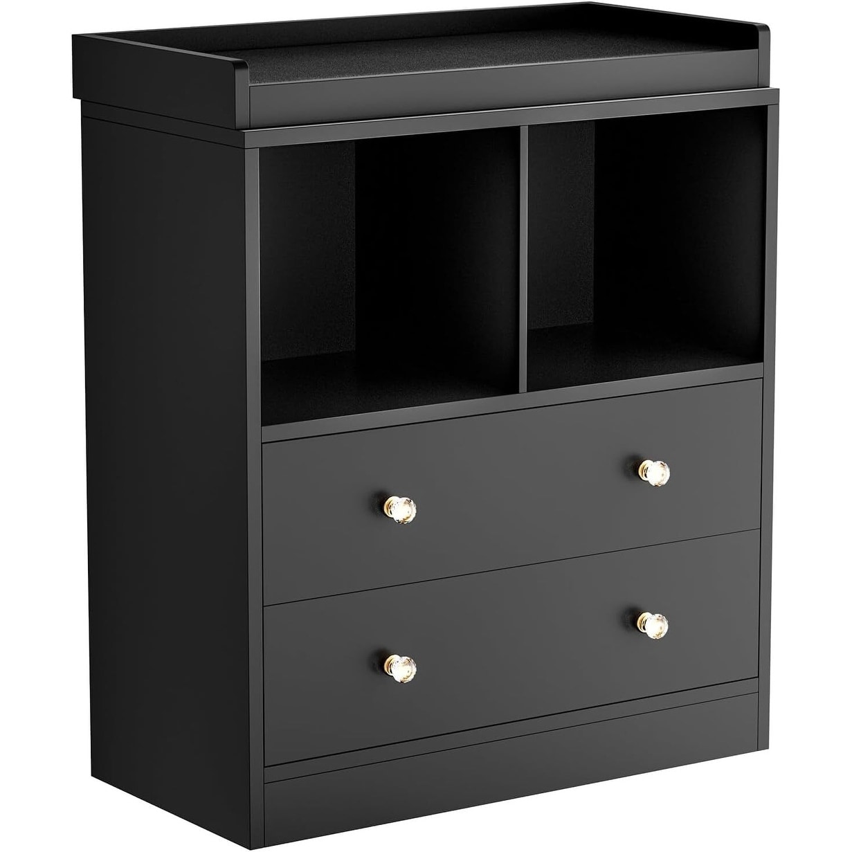 Baby Changing Table Dresser with Removable Changing Tray, Nursery Dresser with 3 Large Drawers, Modern Baby Changing