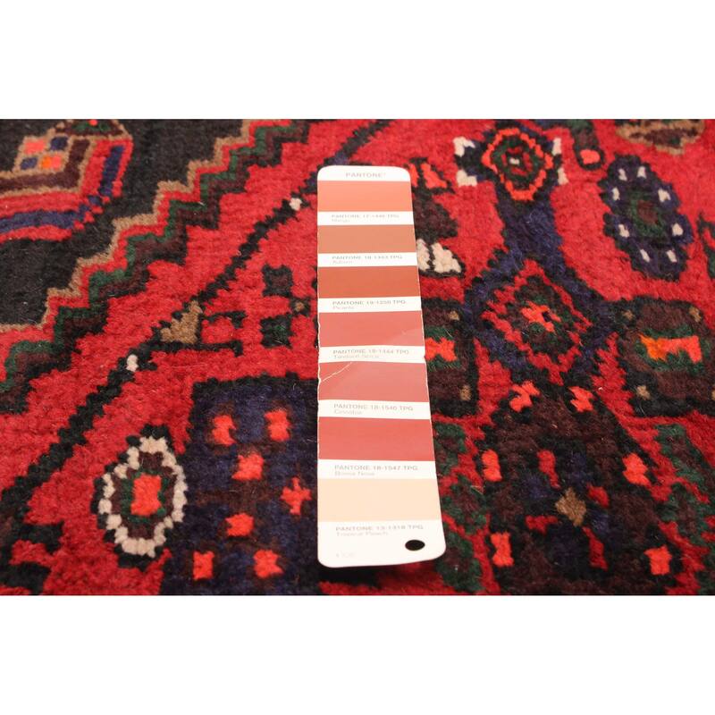 ECARPETGALLERY Hand-knotted Andelz Red Wool Rug - 4' 4" x 6' 8"