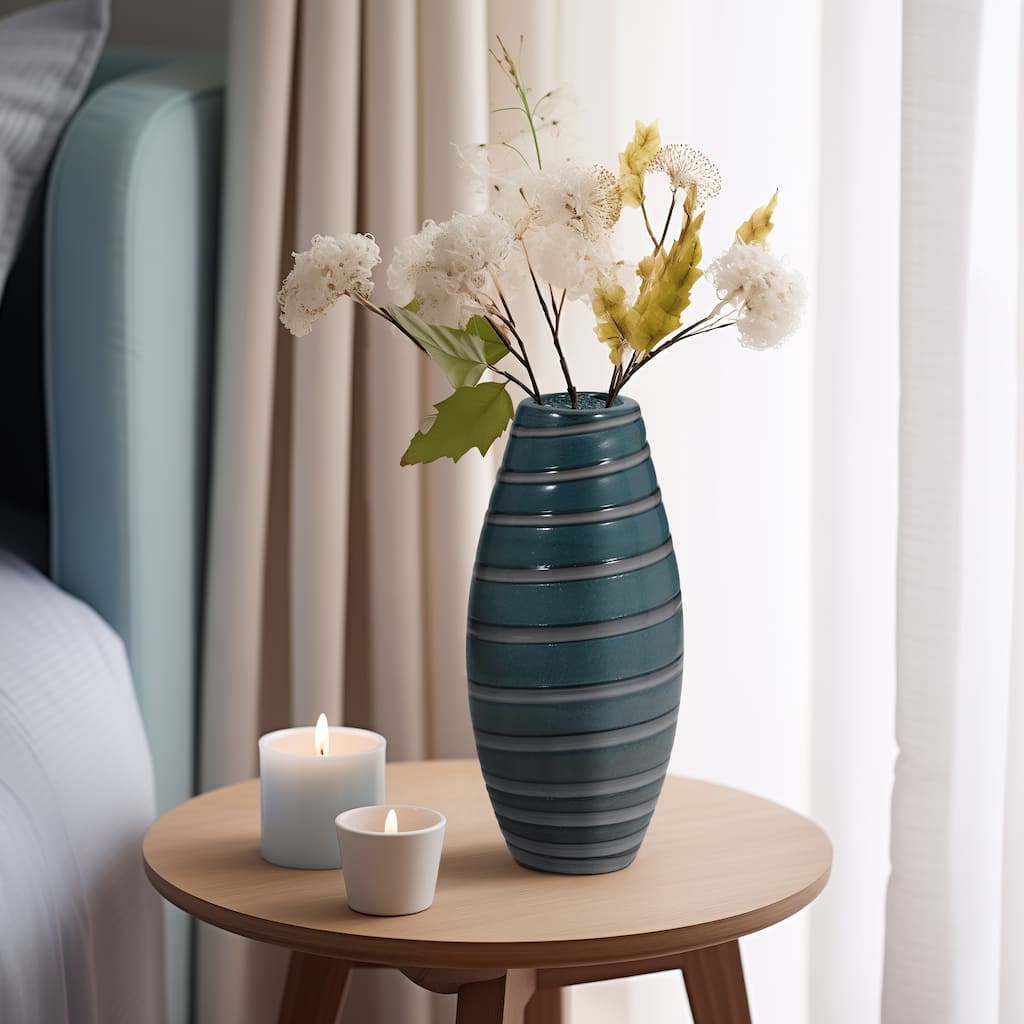 Glass Decorative Tray Marbled Swirl Pattern Modern Design Home Office