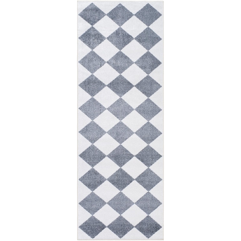 Livabliss Lillian Modern & Contemporary Checkered Indoor/Outdoor Area Rug