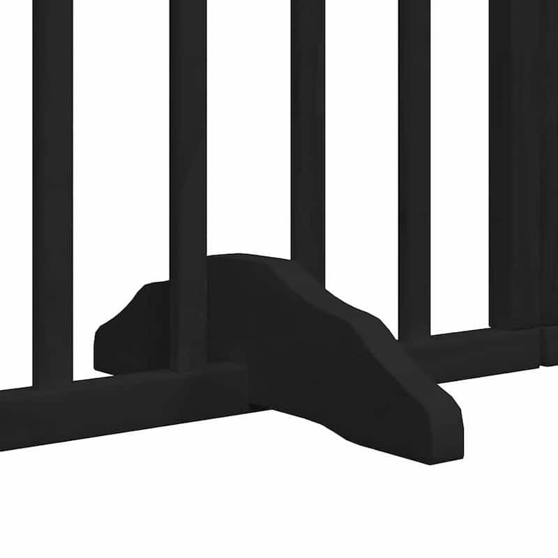 vidaXL Dog Gate Foldable Poplar Wood