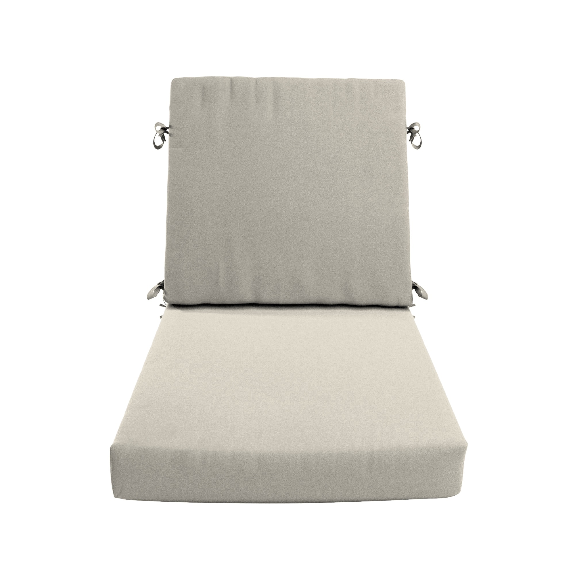 California Umbrella Outdoor Dining Chair Cushion, 20" x 40", Sunbrella Fabric, Densified Fiber Fill