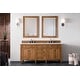 preview thumbnail 2 of 33, James Martin Vanities Brittany 72" Double Vanity, Saddle Brown