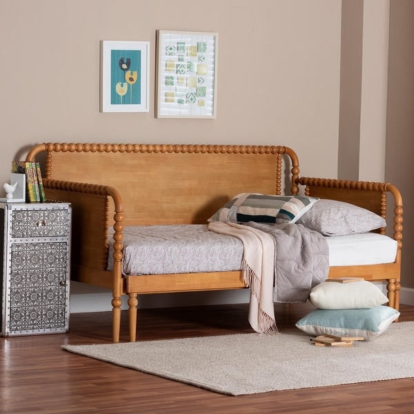 Lucera Bobbin Twin-To-King Expandable Daybed - Wood Bed Frame with