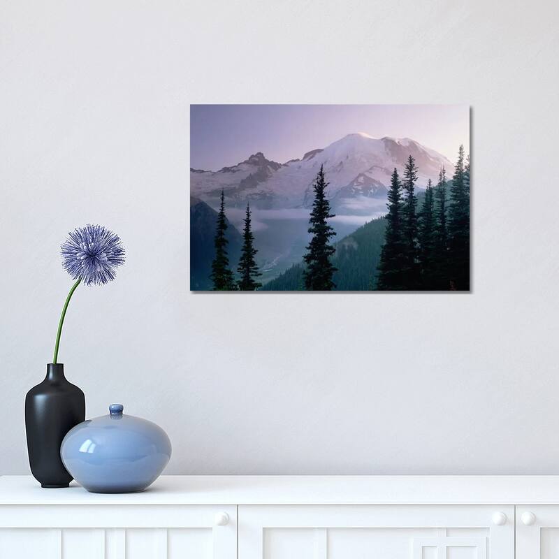 iCanvas "Mt Rainier As Seen At Sunrise, Mt Rainier National Park, Washington I" by Tim Fitzharris Canvas Print - 12x18x1.5