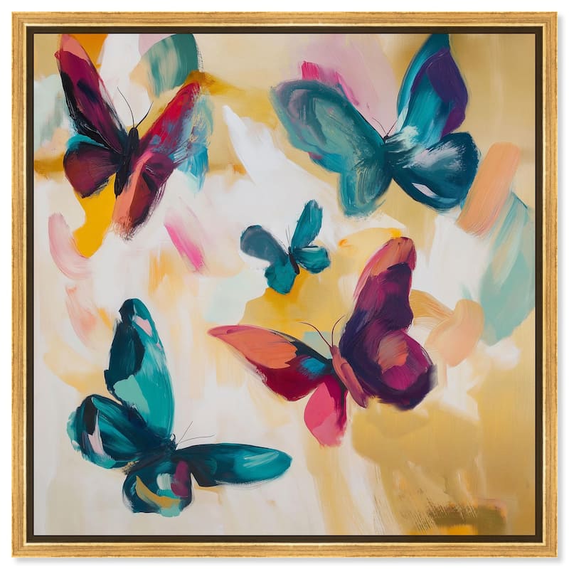 Wings in Waltz I Canvas by Art Remedy - 40" x 40" - Gold