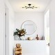 preview thumbnail 27 of 71, Modern Vintage Glam Metal Sputnik Semi - Flush Mount Ceiling Light
