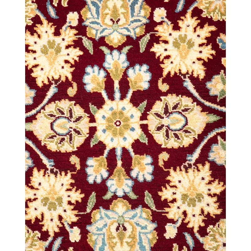 Overton Handknotted Wool Traditional Oriental Red Area Rug - 3' x 5'
