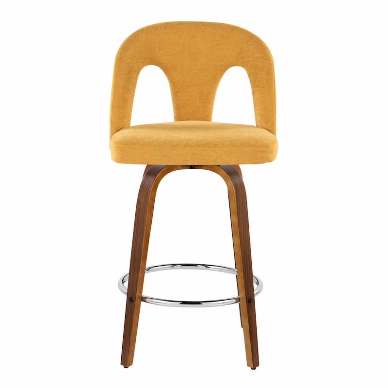 Ava Upholstered 26" Fixed-Height Counter Stool - Set of 2