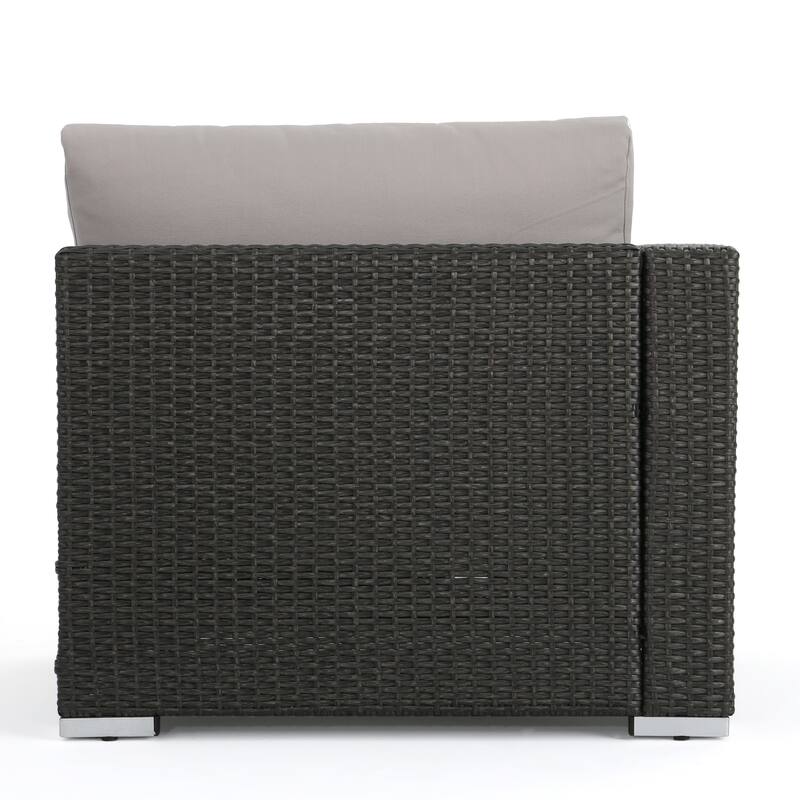 Roomfitters Wicker Lounge Chair with Cushions for Comfortable Outdoor Seating, Stylish Patio Furniture with Durable Frame