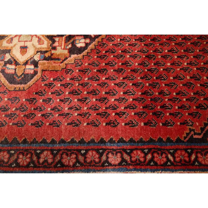ECARPETGALLERY Hand-knotted Andelz Red Wool Rug - 4'1 x 12'5
