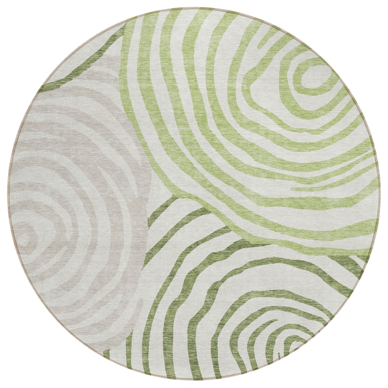 HomeRoots Abstract Transitional Rectangle Outdoor Rug