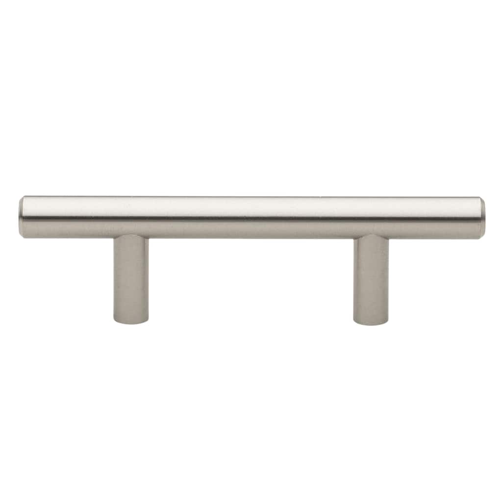 GlideRite 5-inch Solid Stainless Steel Finish 2.5 inch CC Cabinet Bar Pulls (Pack of 10)