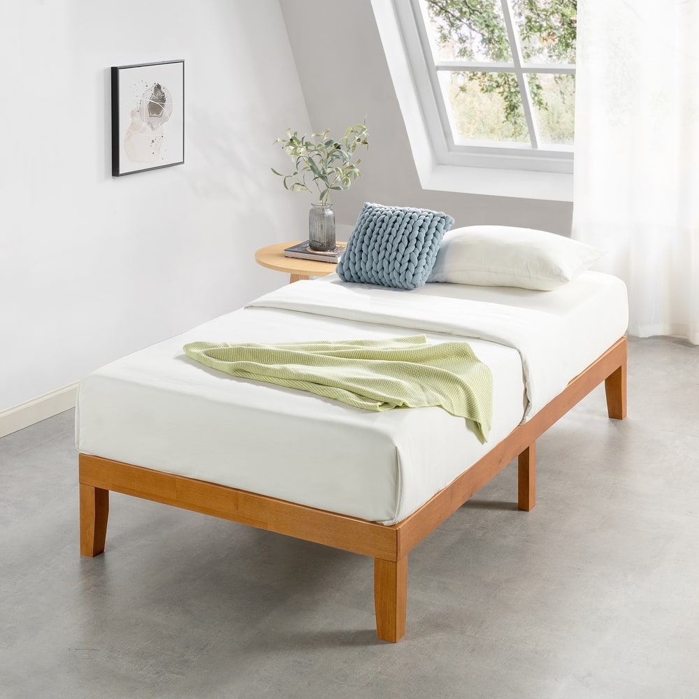 12" Classic Solid Wood Platform Bed Frame