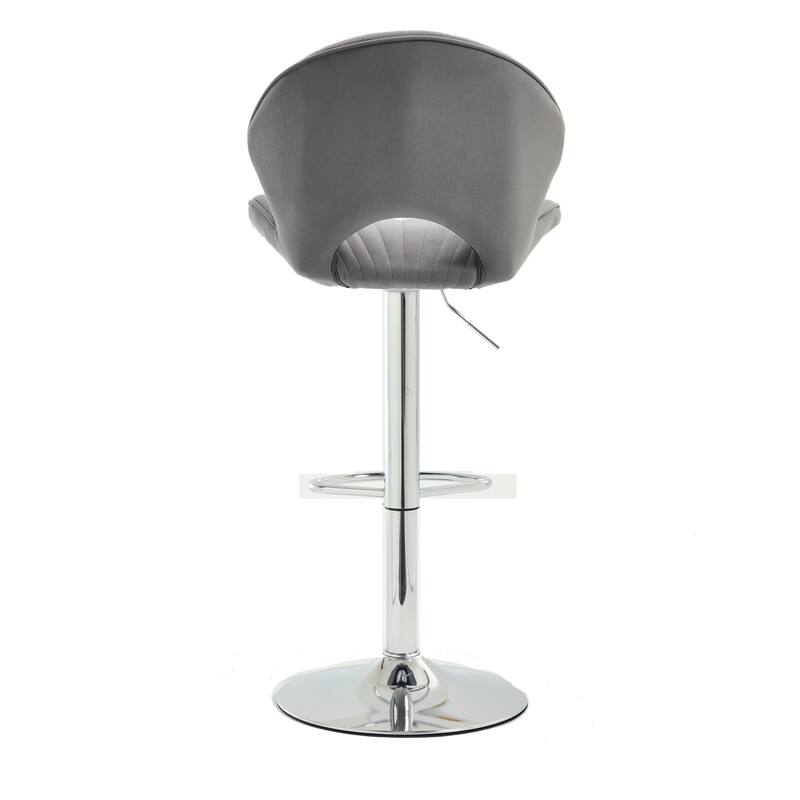 Bar Stools Set of 2 - Adjustable Barstools with Back and Footrest, Counter Height Bar Chairs