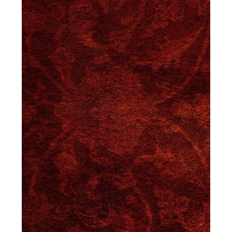 Overdyed One-of-a-Kind Hand-Knotted Area Rug - Orange - 3' 2" x 5' 1"