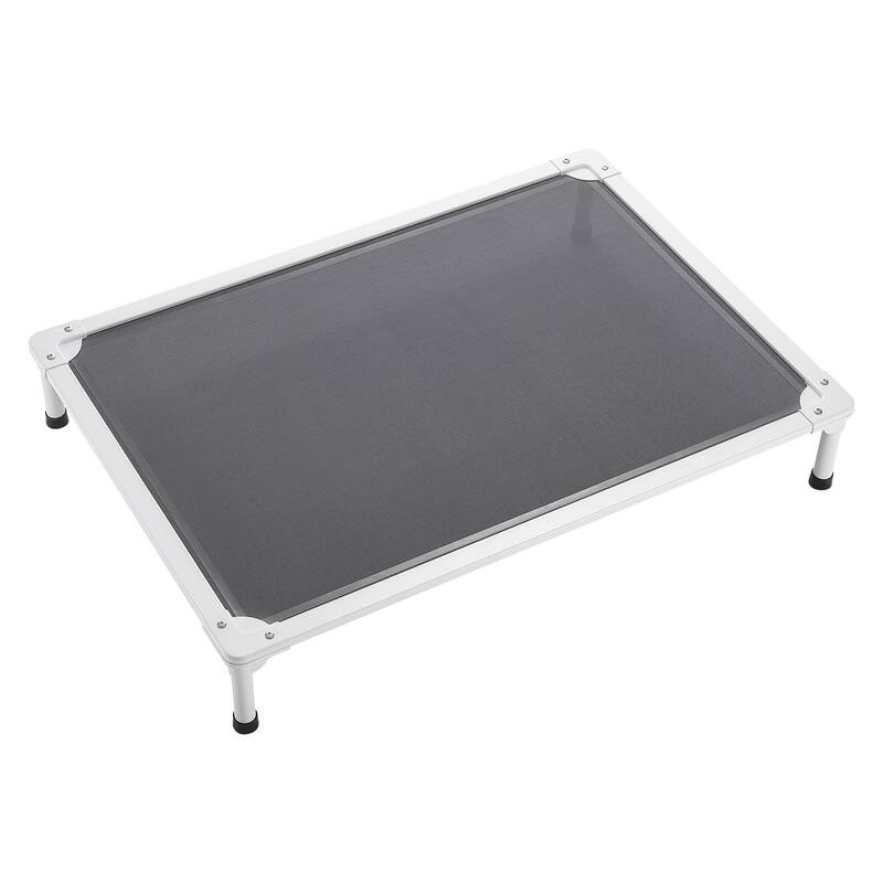 Elevated Dog Bed for Large Dogs Portable Raised Dog Cot with Teslin Mesh L - 42 x 30 x 7 in /