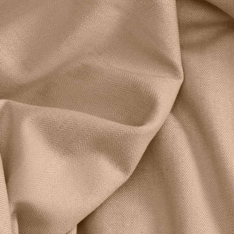 Chevron Recycled Cotton Rod Pocket W Back Tab Panel