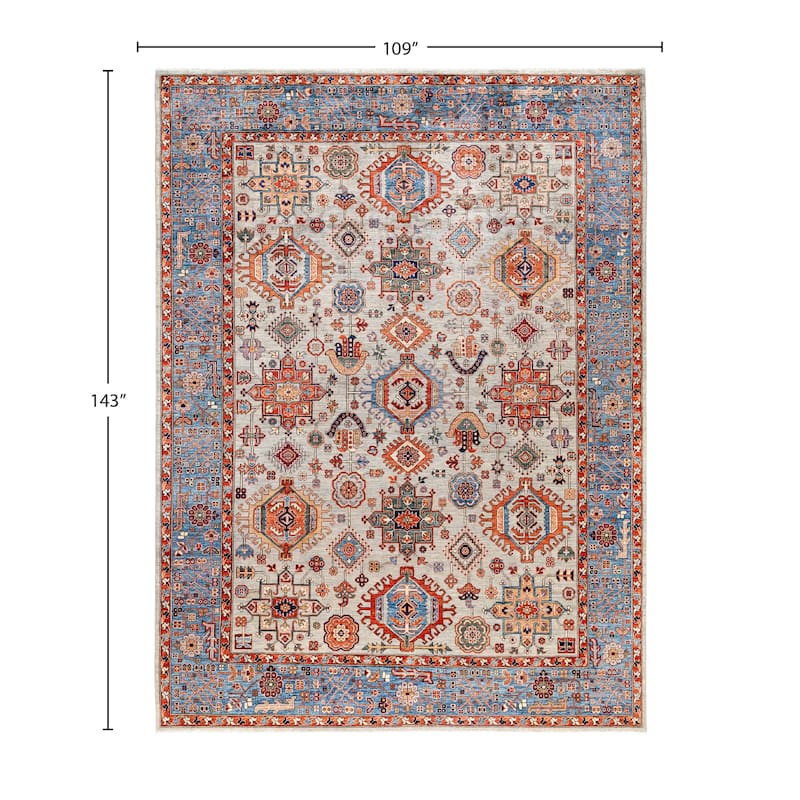 Serapi One-of-a-Kind Hand-Knotted Area Rug - Gray - 9' 1" x 11' 11"