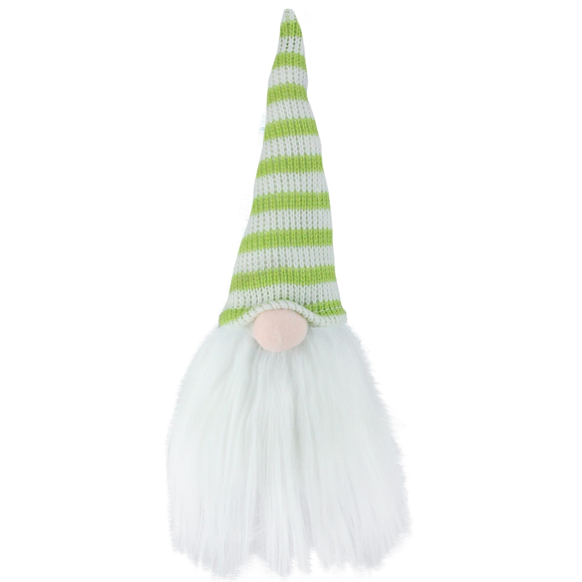 Shop 7 Lime Green And White Striped Gnome Spring Decoration