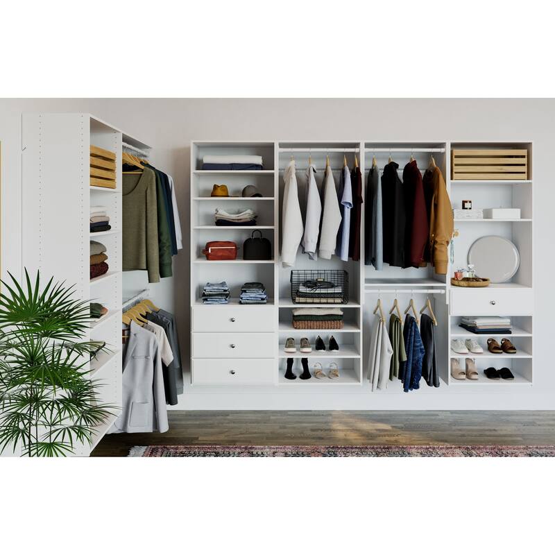Easy Track Select Laminate Closet Tower Kit
