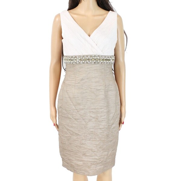 eliza j taffeta bodycon dress