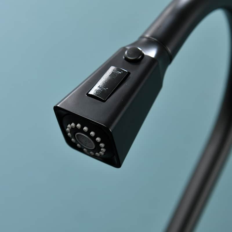 Black Touchless Pull-Down Kitchen Sink Faucet