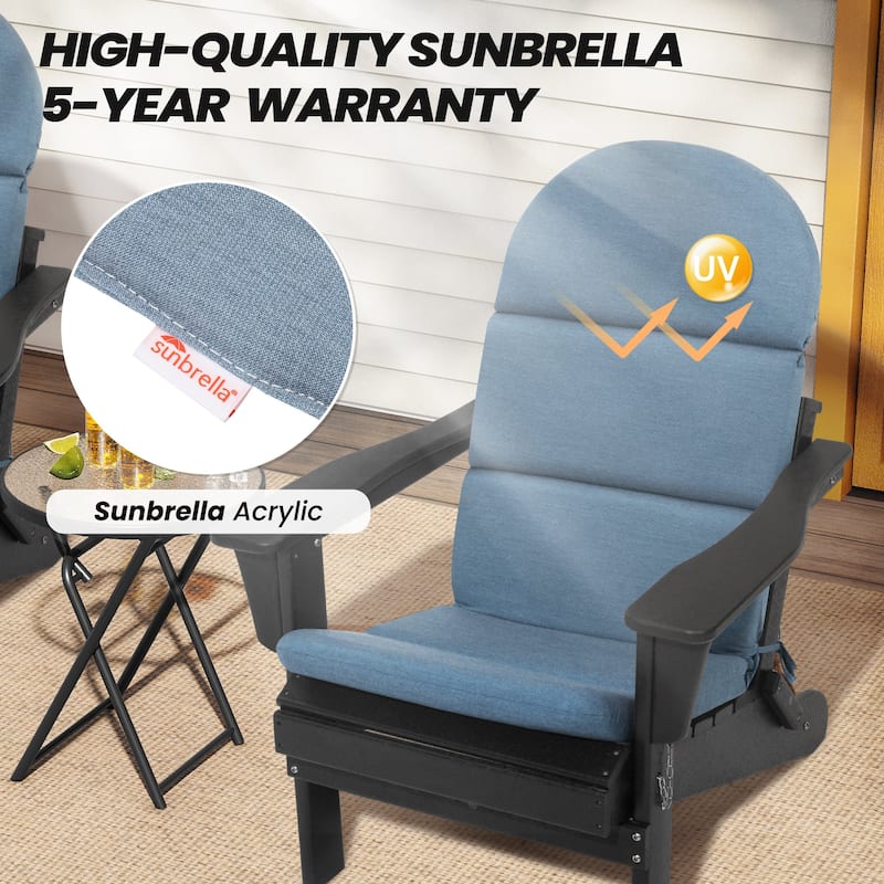 Outdoor Adirondack Chair Cushion Sunbrella Patio Chair Pad