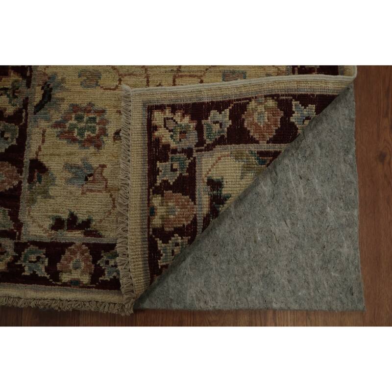 Hand Knotted Oriental 100% Wool Carpet Traditional Floral Beige & Ivories Chobi-Peshawar Area Rug - 2' 10'' X 1' 11''