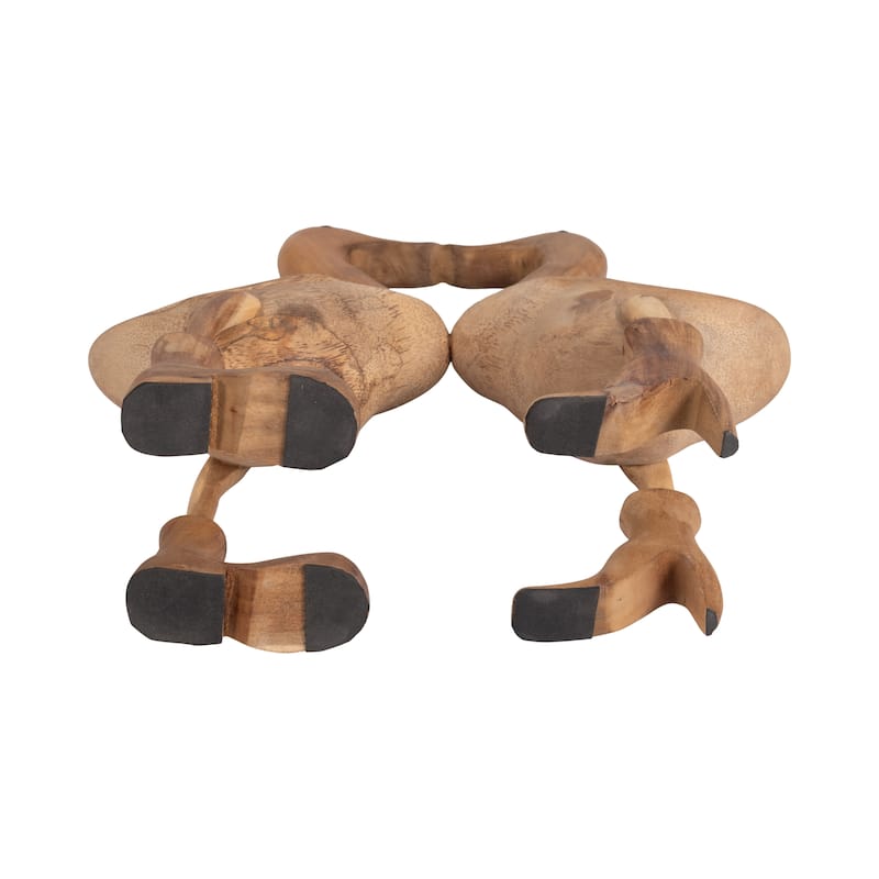 Bamboo, 18" Love Ducks, Natural, Abstract, 18"H, Solid Color - 15" x 5" x 18"
