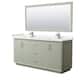 Option Light Green / White Quartz Top / Brushed Nickel