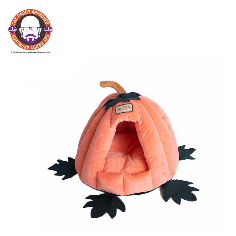 Cat Bed PumpkIn Shape - 20"(L) x 20"(W) x 16"(H)