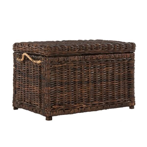 happimess Jacob 30" Wicker Storage Trunk - Butterscotch