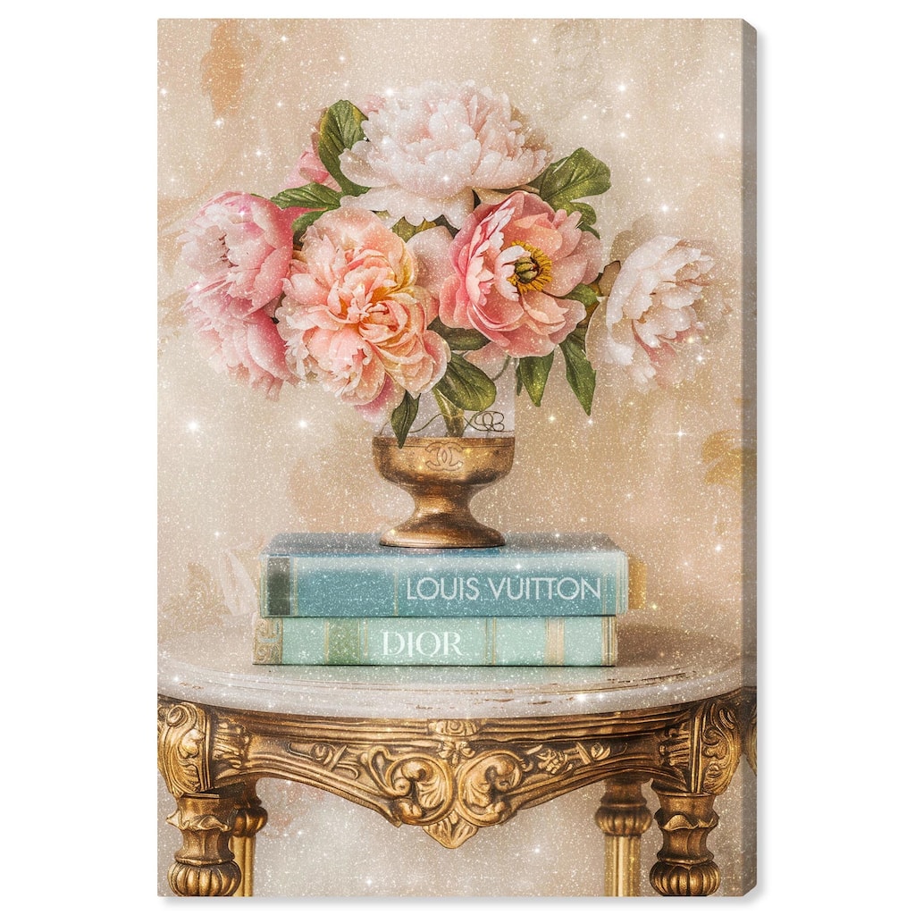 Antique Table Vase Canvas by Art Remedy, Gallery Wrapped