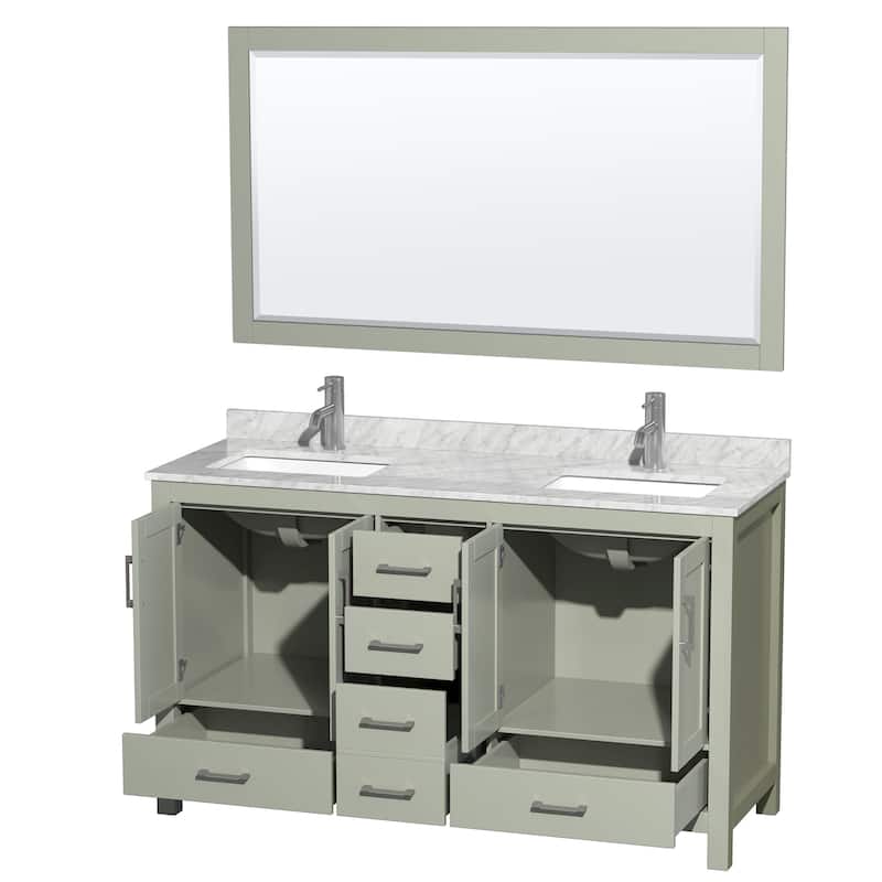 Wyndham Collection WCS141460DUNSM58 Sheffield 60" Free Standing Double