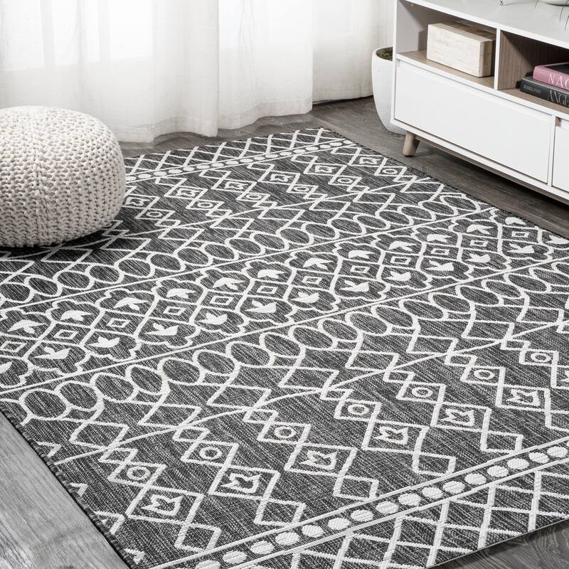JONATHAN Y Nokat Tribal Bohemian Indoor/Outdoor Area Rug
