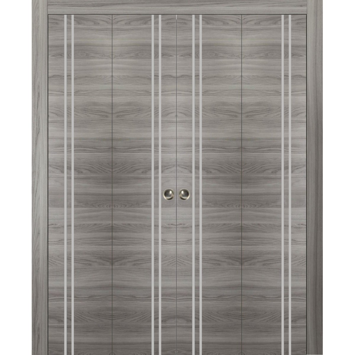 SartoDoors Planum 0310 | Closet Door Bi-fold Door | Solid Wood | Hardware Set | 18x80, Custom Bedroom Door Bathroom Door