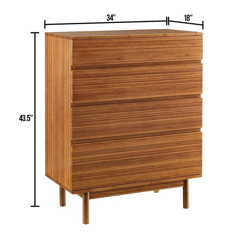 Hansen 4 Drawer High Chest, Copper