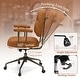 preview thumbnail 17 of 21, Leathaire Upholstered Task Home Office Chair with Cushioned Back-Beige