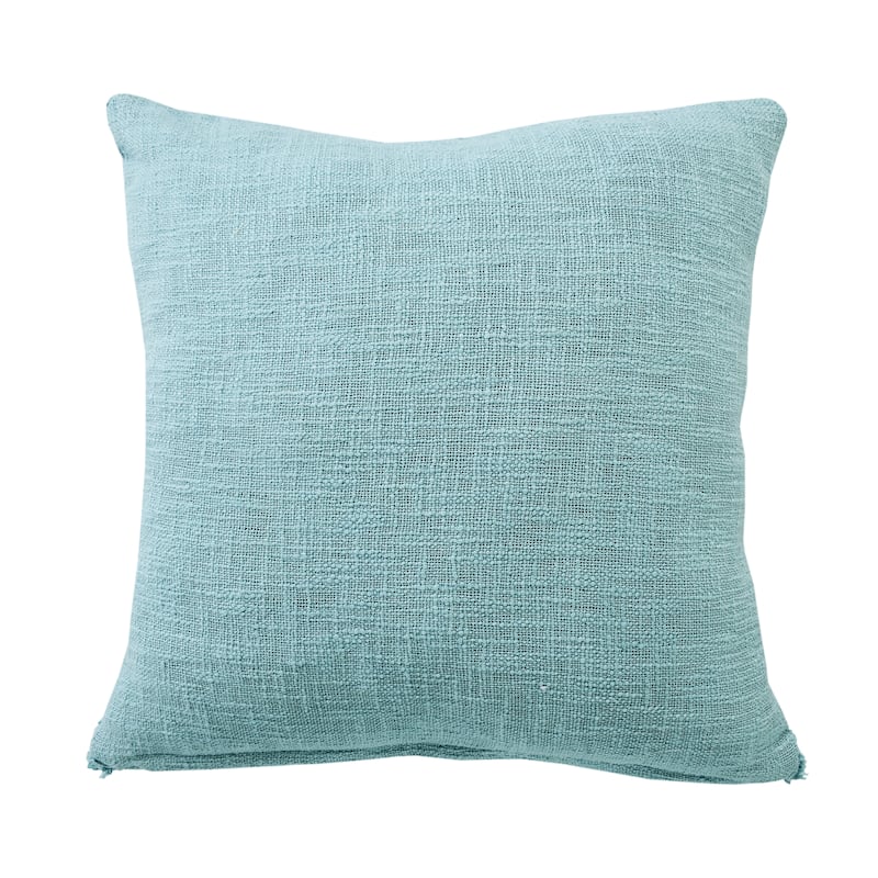 Solid Decorative Diamond Tufted Cotton Throw Pillow