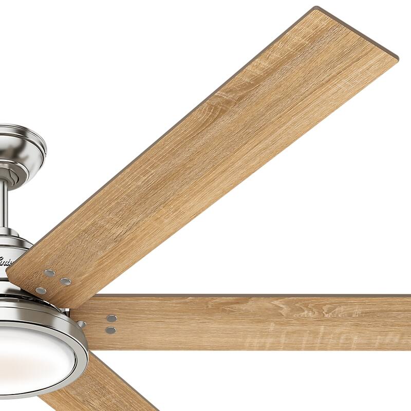 Hunter 70" Warrant Windmill Ceiling Fan with LED Light Kit and Wall Control - Farmhouse, Industrial, Contemporary