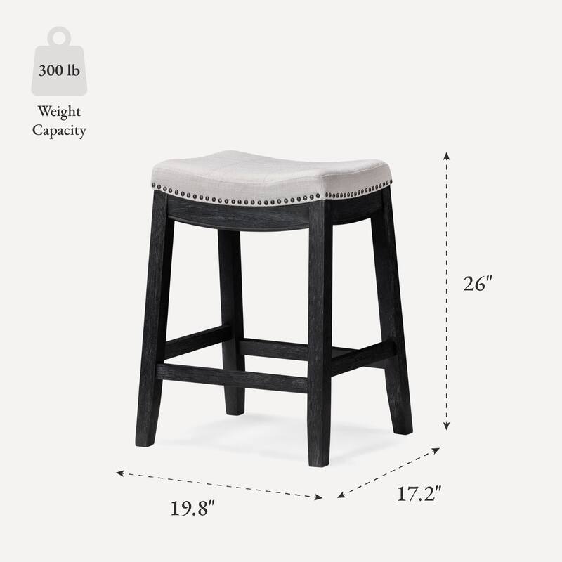 Maven Lane Sophia Saddle Kitchen Dining Stool