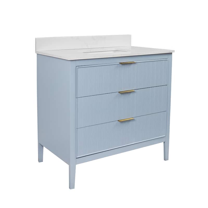 Evelyn 36-inch Vanity with Engineered Marble Top