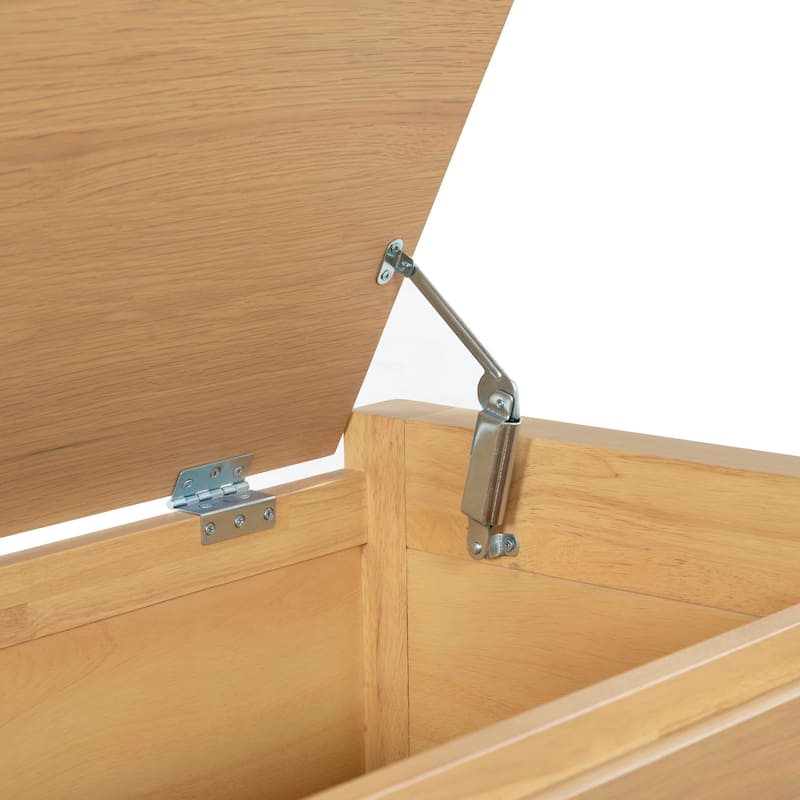 SAFAVIEH Couture Tyrell Wood Storage Bench - 60"W x 18"D x 18"H