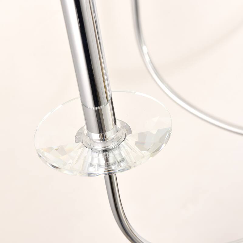 Pasargad Home Hestia Lucite & Polished Chrome Chandelier