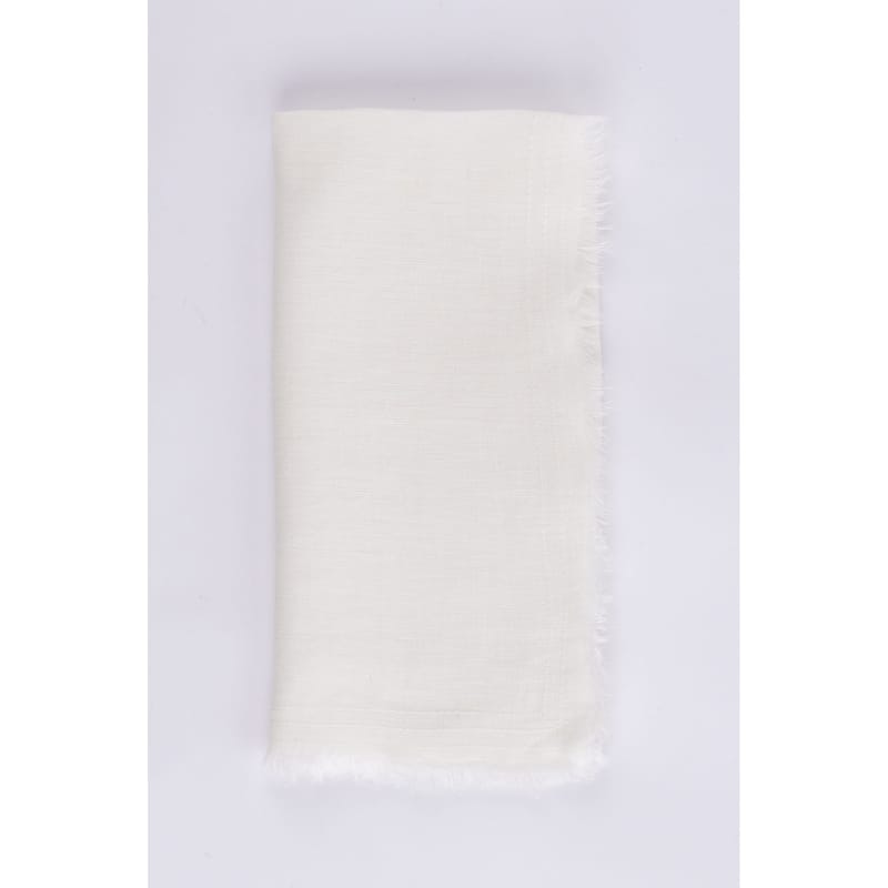Brighton, Linen Dinner Napkin Set (Set of 4) - Ivory