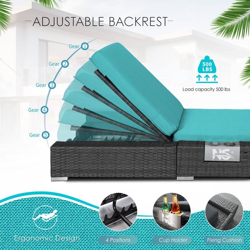 FINCATI 11 Pieces Patio Furniture Set Outdoor Sectional Sofa with Firepit Table